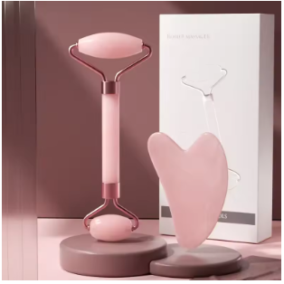 Oceans ® Roller & Gua Sha Set – Facial Roller & Massage Tool for Face, Eyes, Neck & Body