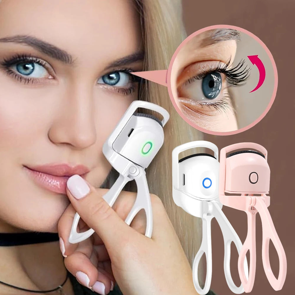 Oceans ® USB Rechargeable Electric Eyelash Curler – Quick Heat, Long-Lasting Curl