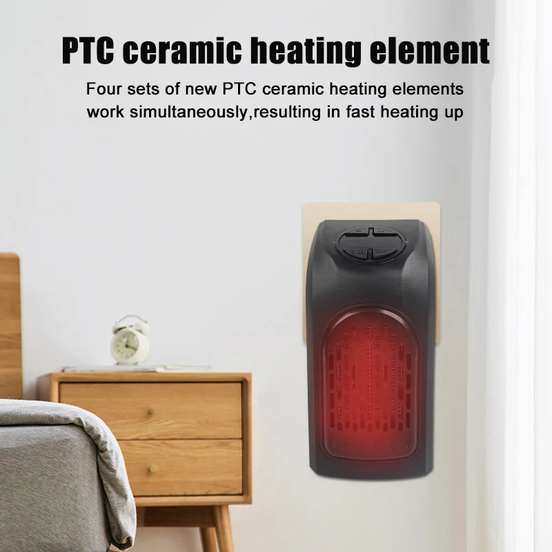 Oceans ® Portable Electric Wall Heater – Compact Plug-In Room Warmer with Efficient Heating