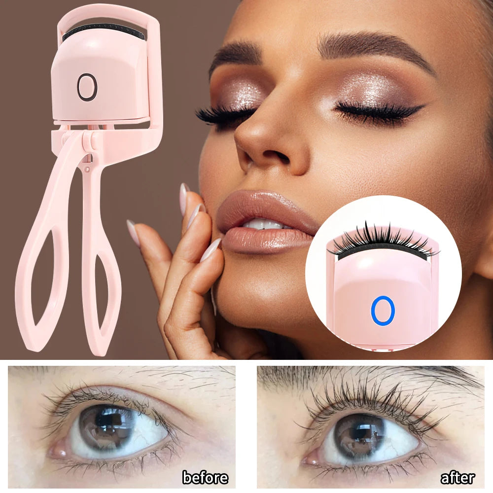 Oceans ® USB Rechargeable Electric Eyelash Curler – Quick Heat, Long-Lasting Curl