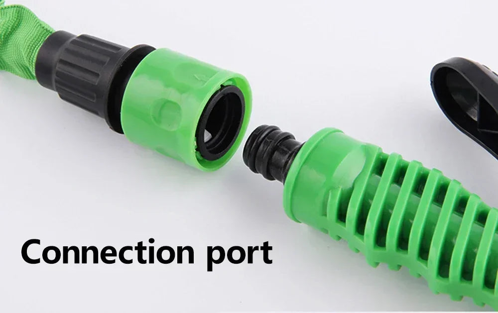 Oceans ® Expandable Magic Garden Hose Pipe 25FT-100FT with 7 Spray Patterns & Car Wash Gun | Flexible Watering Tool