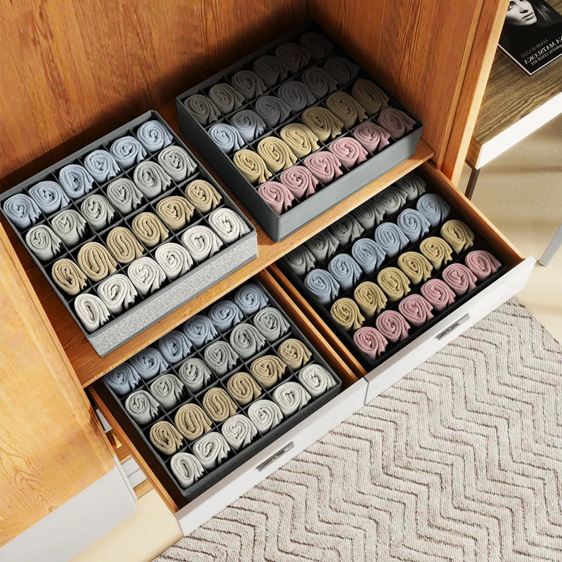 Oceans ® 24-Cell Collapsible Storage Organizer – Divider for Socks, Underwear & Accessories